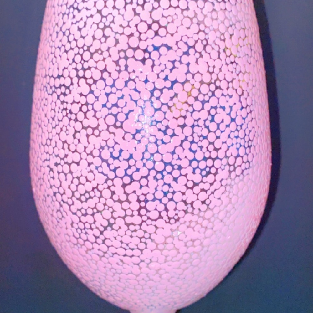 Custom Painted Wine Glass (Flower) - Picture 4 of 5